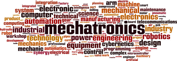 Mechatronics word cloud