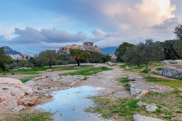 Athens. The Parthenon on the Acropolis.