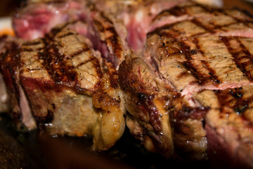 florentine steak with tomato and rosemary