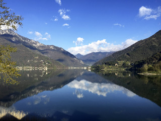 Fototapeta na wymiar Lago di Ledro, Italien