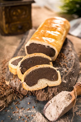 Fresh homemade buckwheat  bread, traditional Slovenia