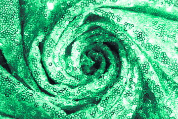 Sparkle green cloth background texture