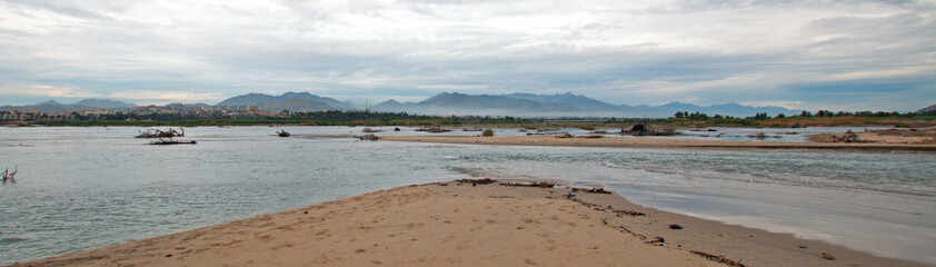 River Jetty Estuary inlet at San Jose Del Cabo in Baja California Mexico BCS