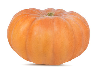 Fresh pumpkin isolated on white background with clipping path