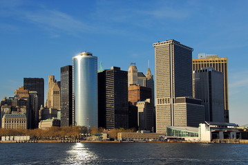 The New York City. Skyline at afternoon