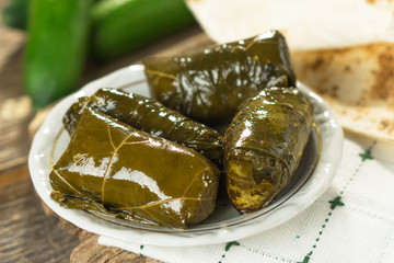 Stuffed vine leaves with rice - 194160735