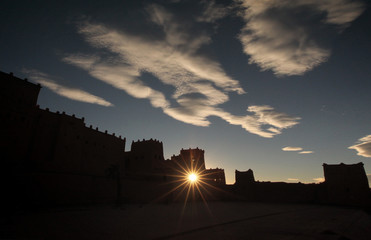 Morocco Ouarzazad sunset