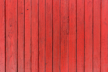 Old red painted boards for use as a background