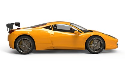 Fototapeta na wymiar Concept car 3d illustratration isolated on white