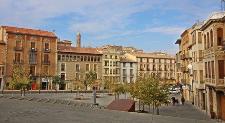 Fototapeta na wymiar Plaza La Seo, Tarazona, Zaragoza, España