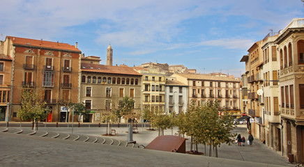 Fototapeta na wymiar Plaza La Seo, Tarazona, Zaragoza, España