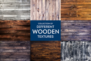 Wooden background or texture with natural pattern, collection