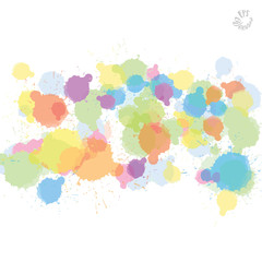 Pale abstract vector drops