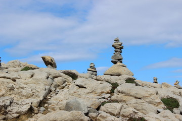 Steinpyramide,Steinstapel,Himmel,Hintergrund