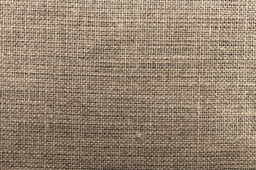 Detailbild eines rohen Leinwandstoffs