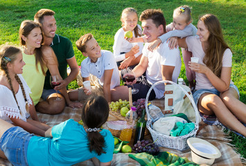 Big family picnic