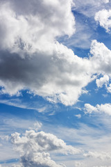 Blue sky and clouds