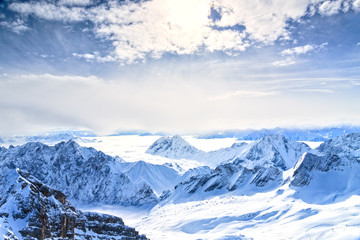 View from the Zugspitze, the top of Germany