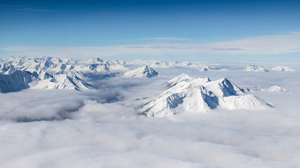 View from the Zugspitze, the top of Germany