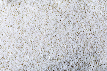 Close up of white rice texture