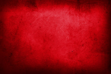 Red concrete wall