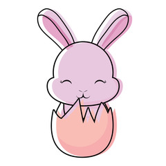 Cute rabbit icon 