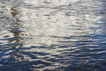 Crisp water texture background river closeup