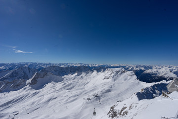 Obraz premium Österreich Alpen Blick von der Zugspitze