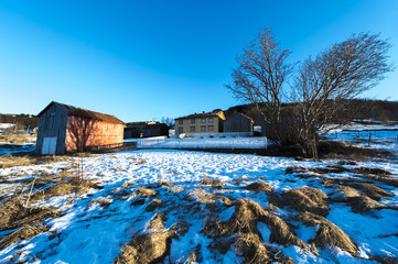 old houses in Norway.Tromso
