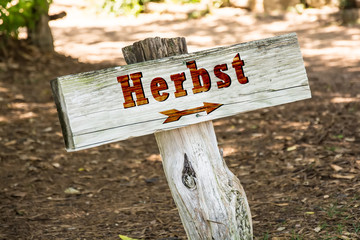 Schild 263 - Herbst