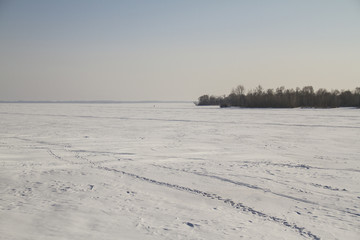 river in winter