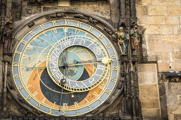Astronomical clock in Prague, Czech Republic