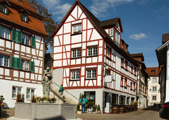 Fototapeta na wymiar Altstadt von Meersburg am Bodensee