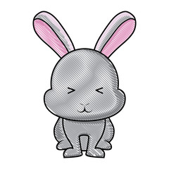 Cute rabbit icon 