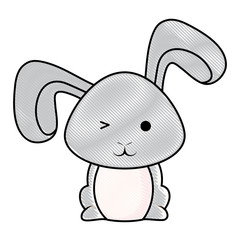 Cute rabbit icon 
