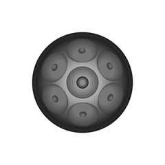 Handpan vector icon in trendy style.