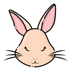Cute rabbit icon