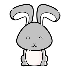 Cute rabbit icon 