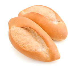 breads on a white background
