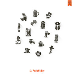 Saint Patricks Day Isolated Icon Set