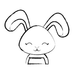 Cute rabbit icon 