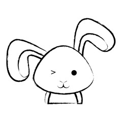 Cute rabbit icon 