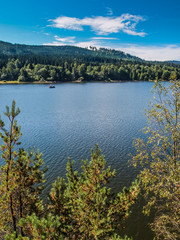 Fototapeta na wymiar Lipno Dam - Sumava National Park, Czech Republic