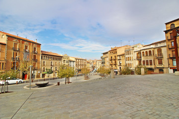 Plaza La Seo, Tarazona, Zaragoza, España
