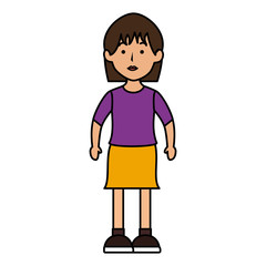beautiful woman avatar character vector illustration design