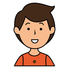 young man avatar character vector illustration design