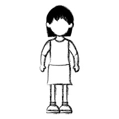 beautiful woman avatar character vector illustration design