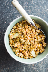 The granola breakfast cereals.