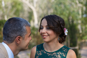 Fototapeta premium Young couple outdoors