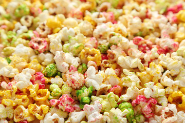 Colorful popcorn background